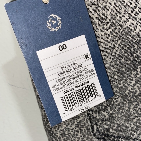 Universal Thread jeans gray snake print reptile skinny high rise 24 waist 00 NEW - Picture 5 of 6